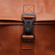 Cognac Leather Laptop Backpack Savona, detail view 1