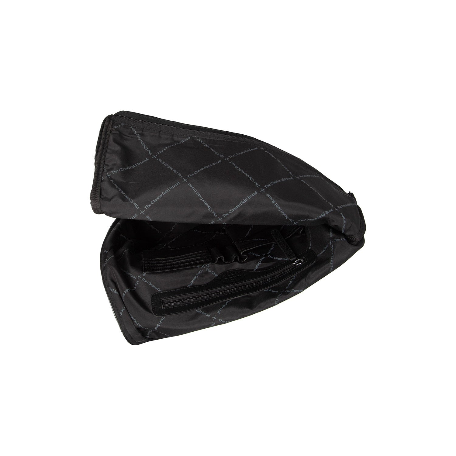 Black Leather Laptop Backpack Trondheim, detail view 4