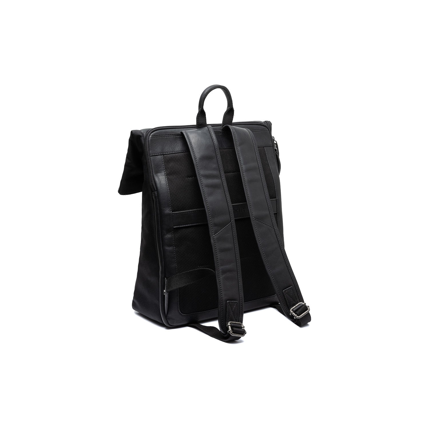 Black Leather Laptop Backpack Trondheim, detail view 6