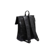 Black Leather Laptop Backpack Trondheim, detail view 6
