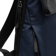 Navy Leather Laptop Backpack Trondheim, detail view 3