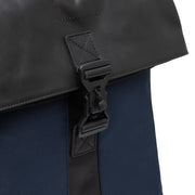 Navy Leather Laptop Backpack Trondheim, product view 2