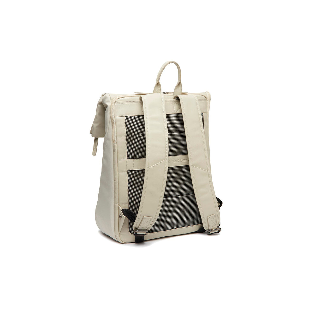 Off White Leather Laptop Backpack Trondheim, detail view 5