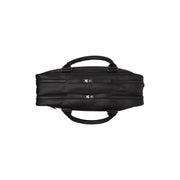 Black Leather Laptop Bag Boston, detail view 1