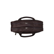 Brown Leather Laptop Bag Boston, product view 2
