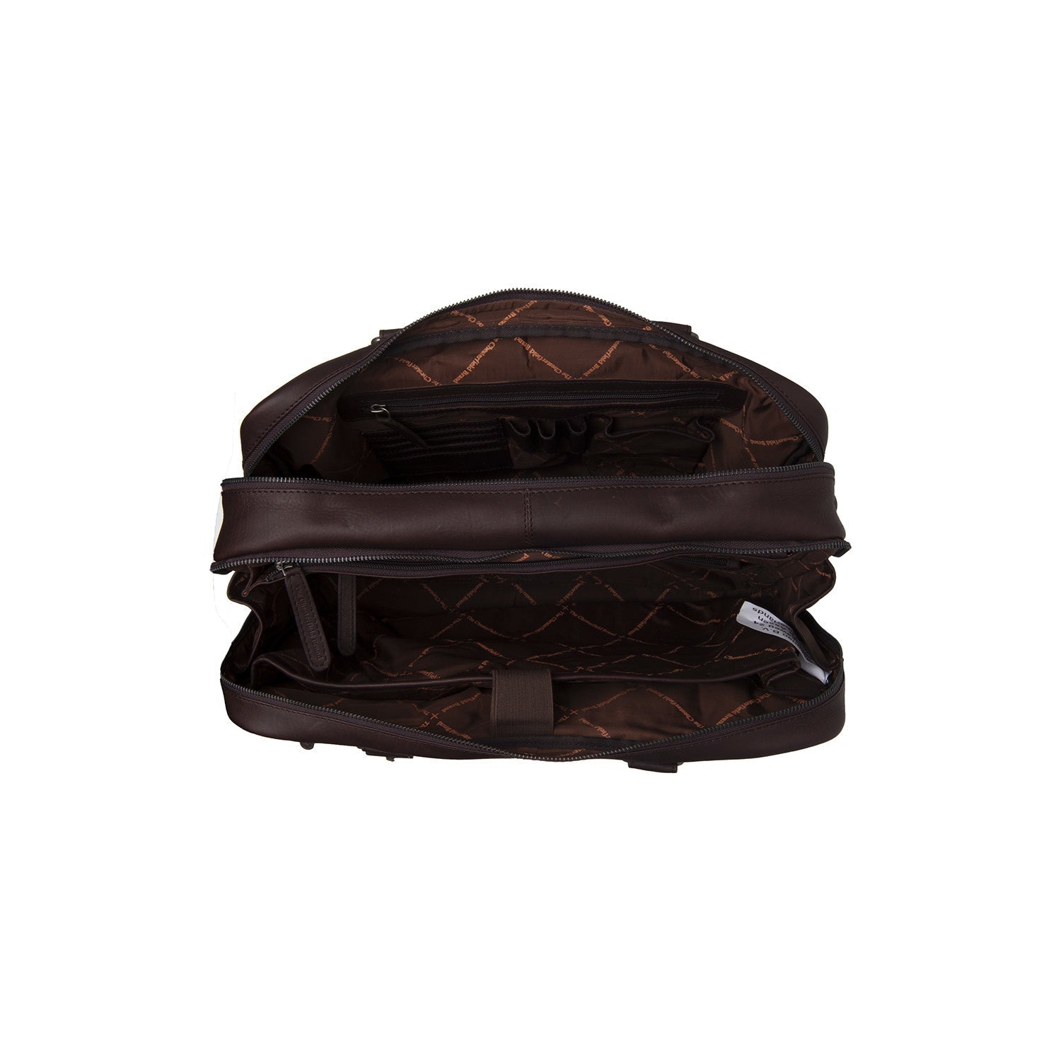 Brown Leather Laptop Bag Boston, product view 3