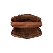 Cognac Leather Laptop Bag Boston, detail view 3