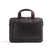 Brown Leather Laptop Bag Calvi, detail view 1