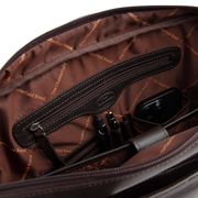 Brown Leather Laptop Bag Calvi, detail view 5