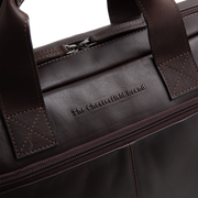 Brown Leather Laptop Bag Calvi, detail view 7