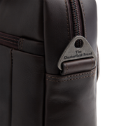 Brown Leather Laptop Bag Calvi, detail view 8