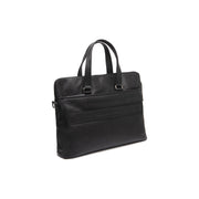 Black Leather Laptop Bag Elvas, detail view 5