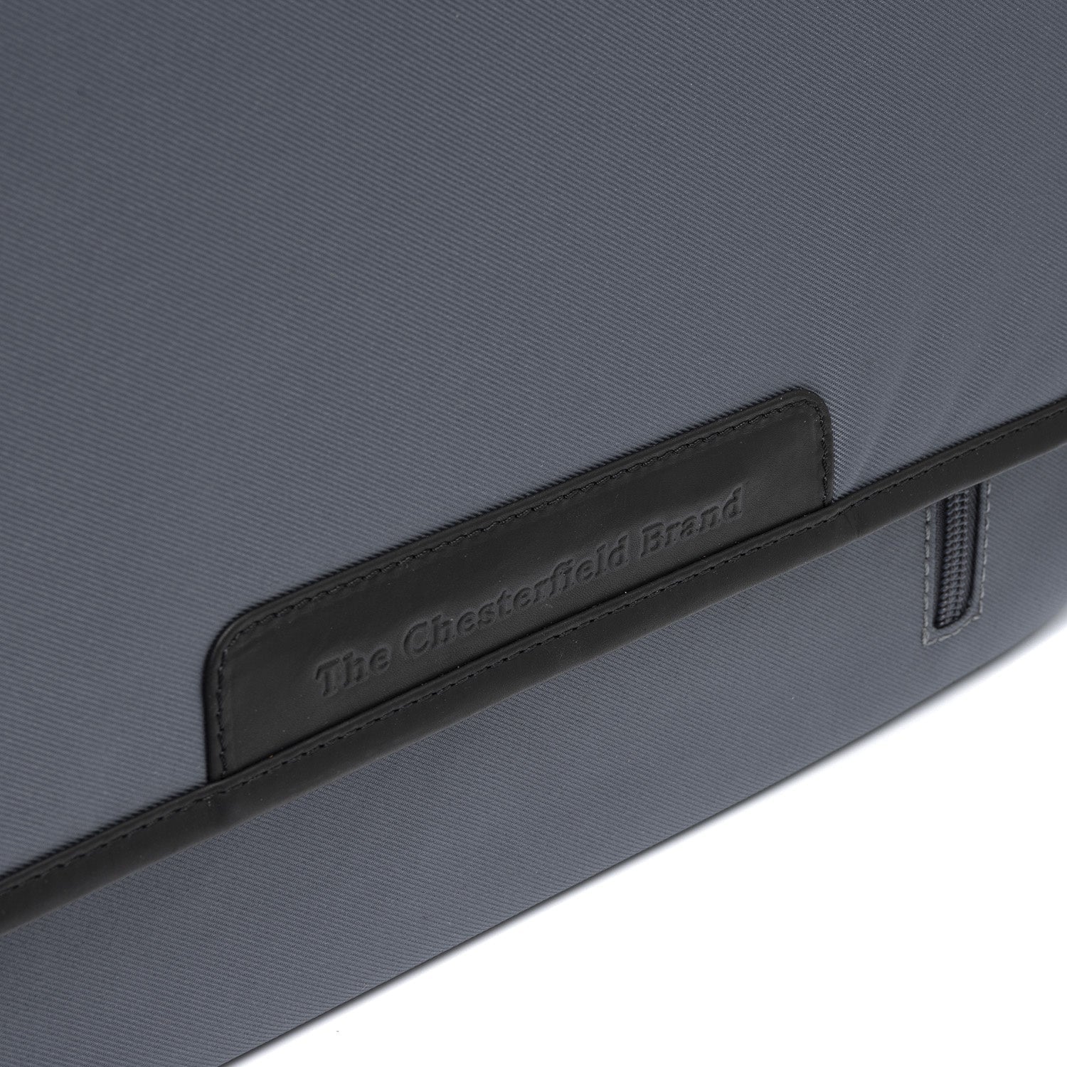 Light Grey Leather Laptop Bag Falun, detail view 3