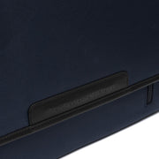 Navy Leather Laptop Bag Falun, detail view 3