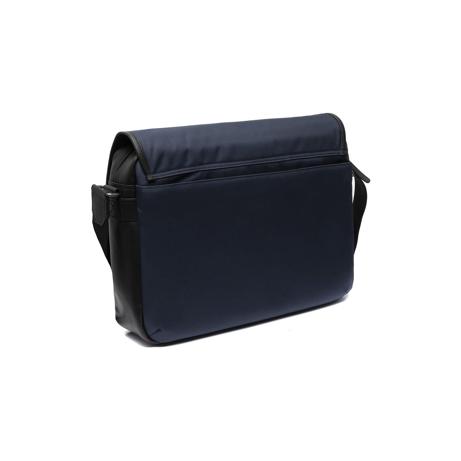 Navy Leather Laptop Bag Falun, product view 2