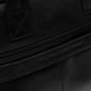 Black Leather Laptop Bag Frazer, detail view 5