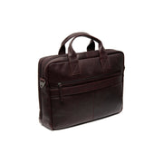 Brown Leather Laptop Bag Frazer, detail view 6