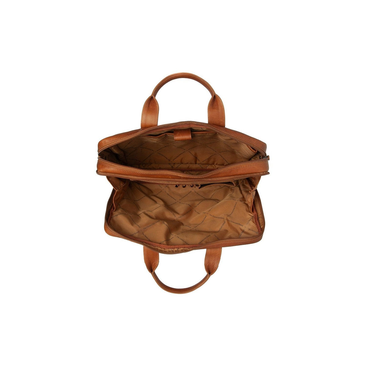 Cognac Leather Laptop Bag Frazer, detail view 5