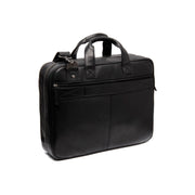 Black Leather Laptop Bag Iseo, detail view 6