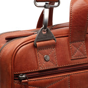Cognac Leather Laptop Bag Iseo, detail view 4