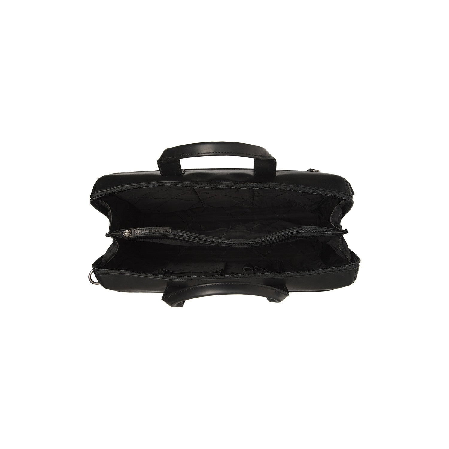 Black Leather Laptop Bag Levanto, detail view 3