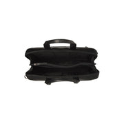 Black Leather Laptop Bag Levanto, detail view 3