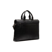 Black Leather Laptop Bag Levanto, detail view 6