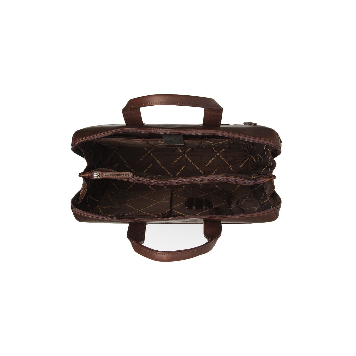 Brown Leather Laptop Bag Levanto, detail view 1