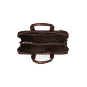 Brown Leather Laptop Bag Levanto, detail view 1