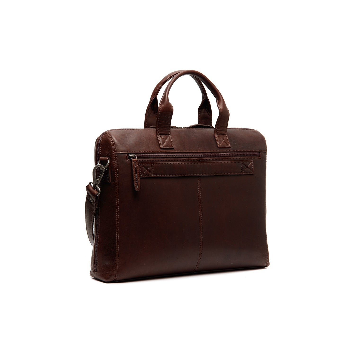 Brown Leather Laptop Bag Levanto, detail view 5
