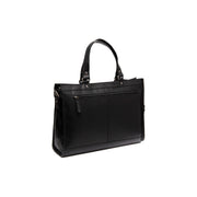 Black Leather Laptop Bag Manly, detail view 6
