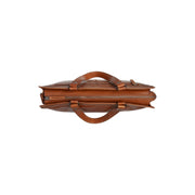 Cognac Leather Laptop Bag Manly, detail view 3