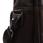 Brown Leather Laptop Bag Misha, detail view 3