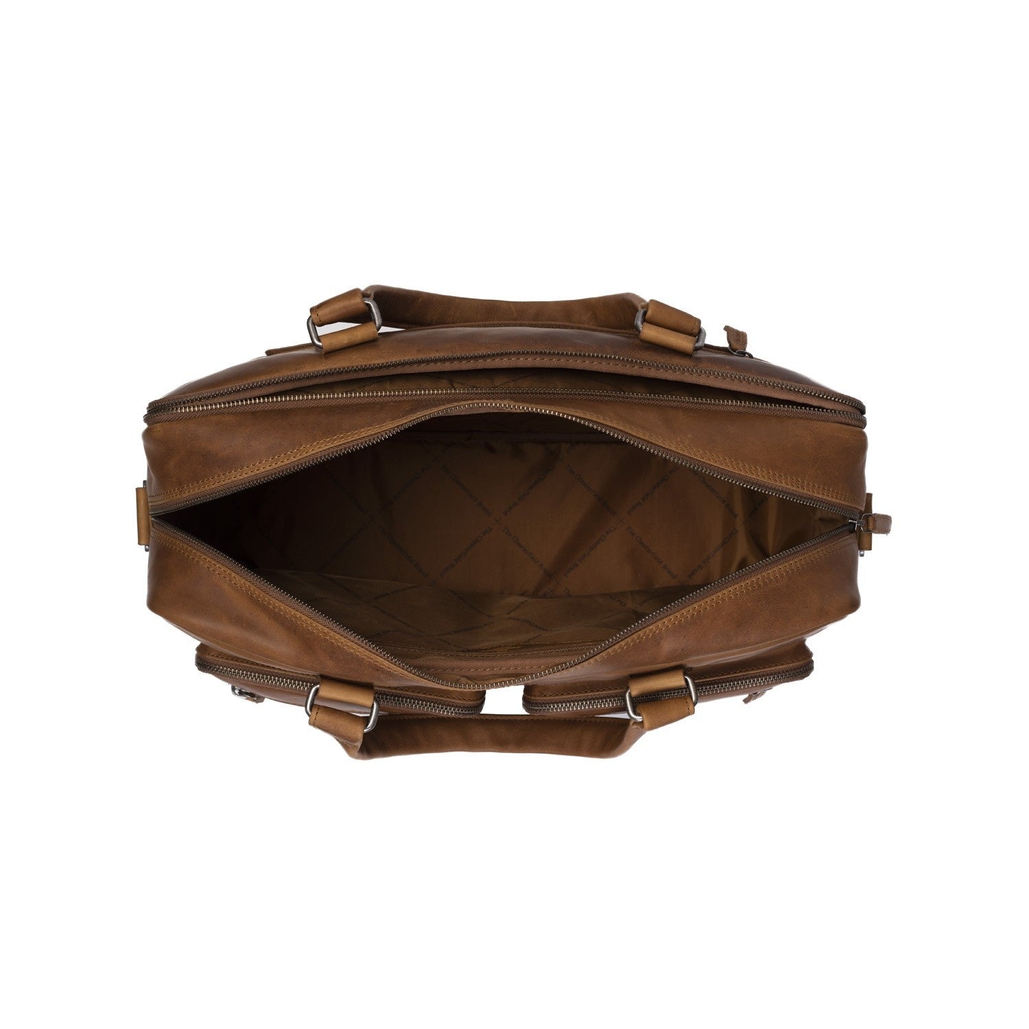 Cognac Leather Laptop Bag Misha, product view 3