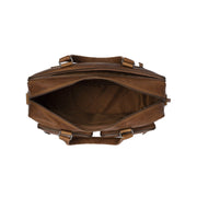 Cognac Leather Laptop Bag Misha, product view 3