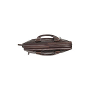 Brown Leather Laptop Bag Montara, detail view 5