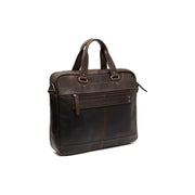 Brown Leather Laptop Bag Montara, detail view 7