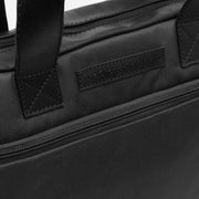Black Leather Laptop Bag Narvik, detail view 3
