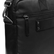 Black Leather Laptop Bag Narvik, product view 2