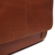 Cognac Leather Laptop Bag Richard, detail view 3