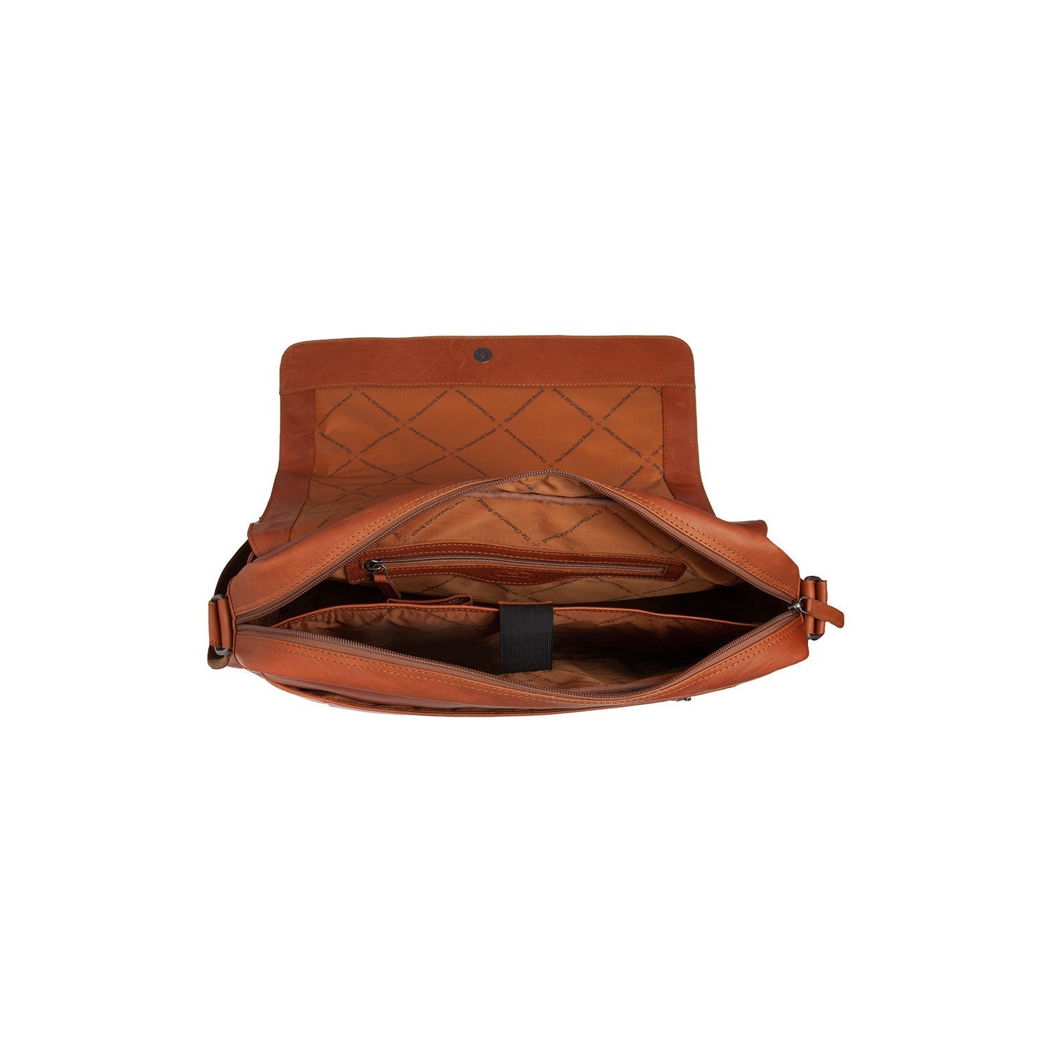 Cognac Leather Laptop Bag Richard, product view 3