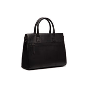 Black Leather Laptop Bag Rivera, detail view 5