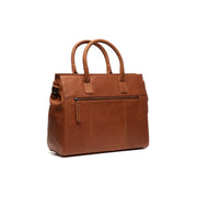 Cognac Leather Laptop Bag Rivera, detail view 4