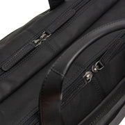 Black Leather Laptop Bag Ryan, detail view 3