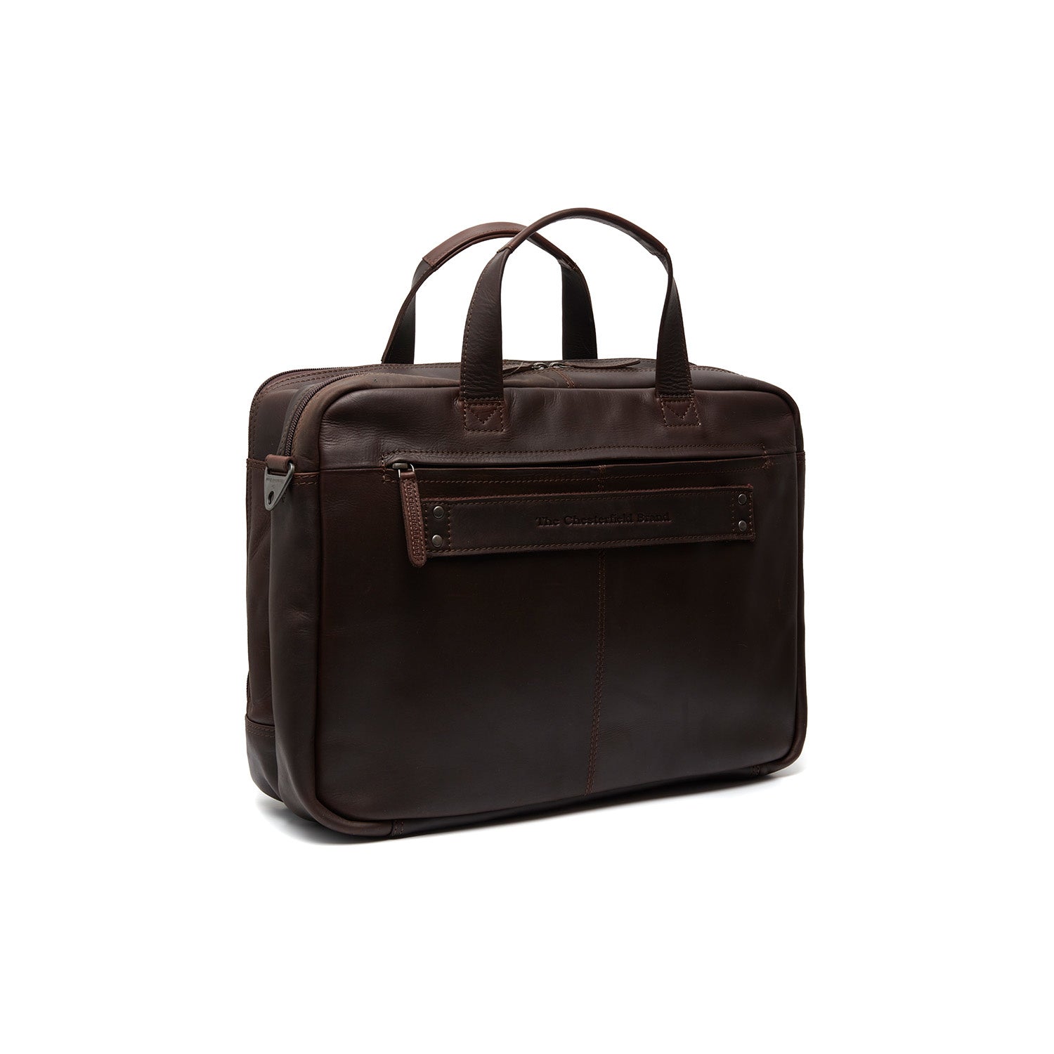 Brown Leather Laptop Bag Ryan, detail view 5