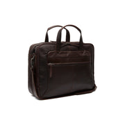 Brown Leather Laptop Bag Ryan, front view