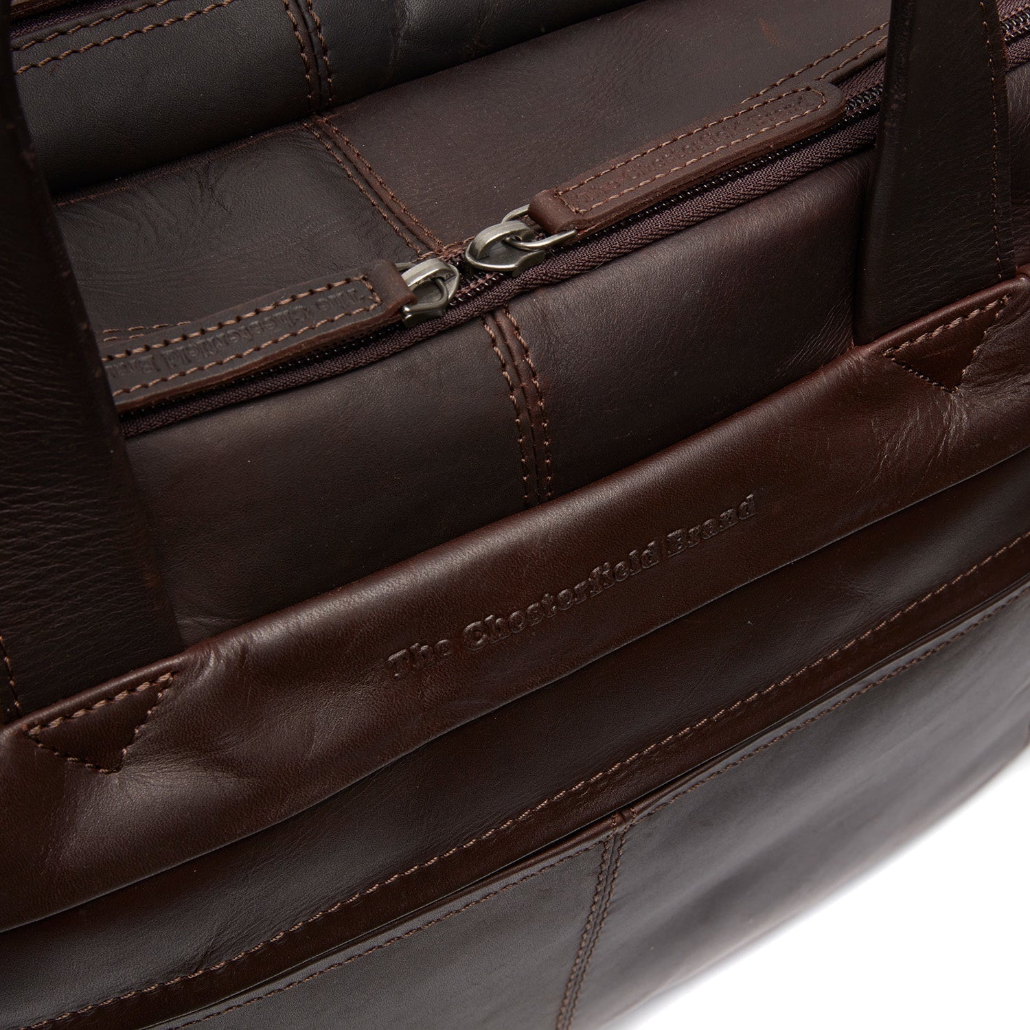 Brown Leather Laptop Bag Ryan, product view 3