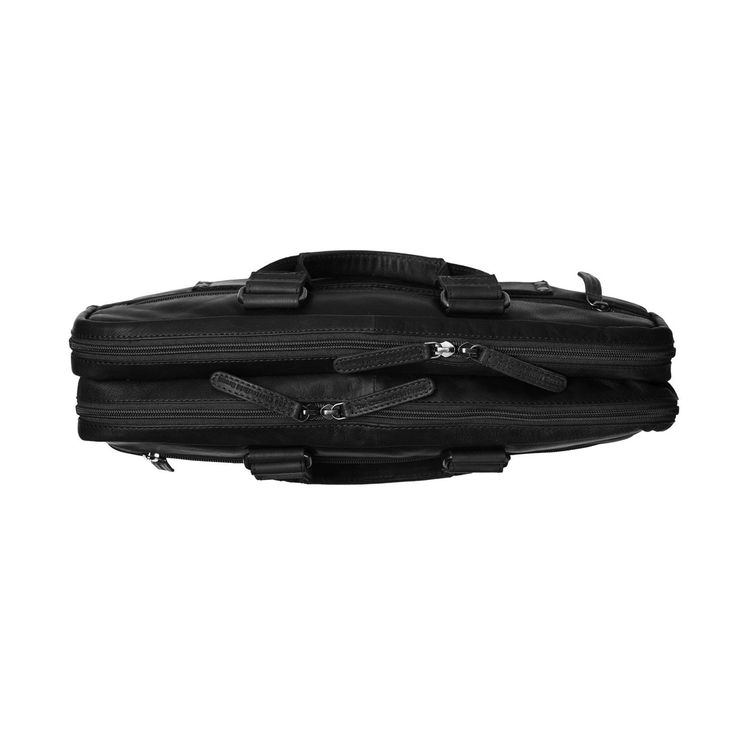 Black Leather Laptop Bag Seth, detail view 4