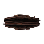 Brown Leather Laptop Bag Seth, detail view 1