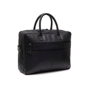 Black Leather Laptop Bag Tacama, detail view 7